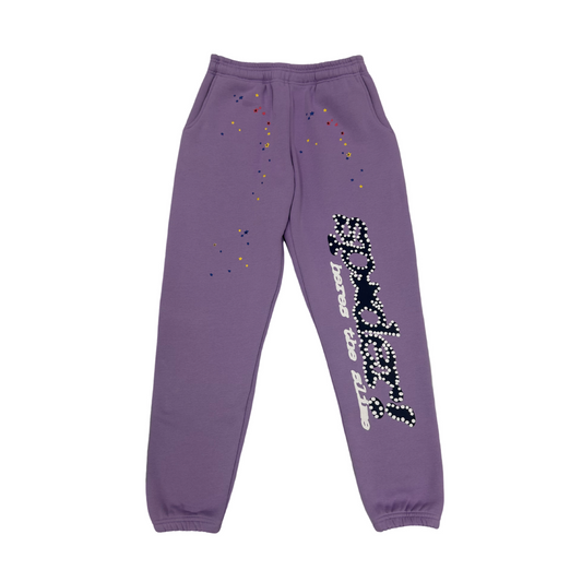 Sp5der Sp*der! Sweatpants Purple