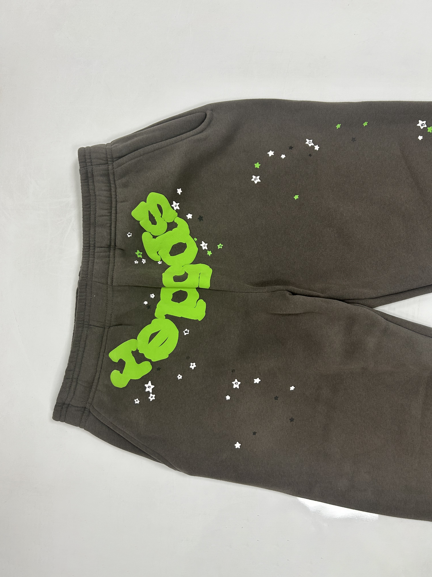 Sp5der Green Logo Sweatpants Dark Grey