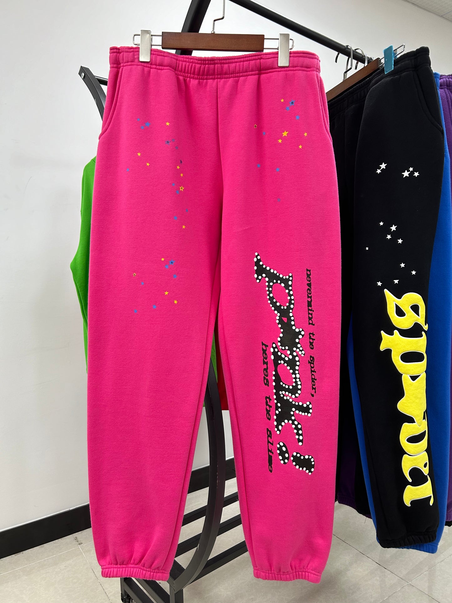 Sp5der P*nk Sweatpants Magenta