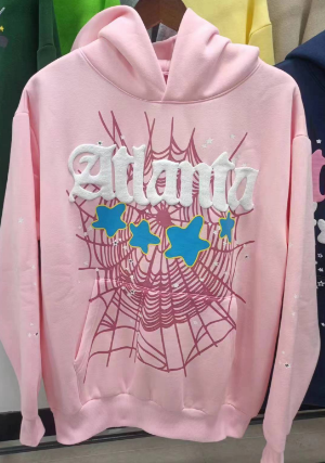 Sp5der Atlanta Hoodie Pink