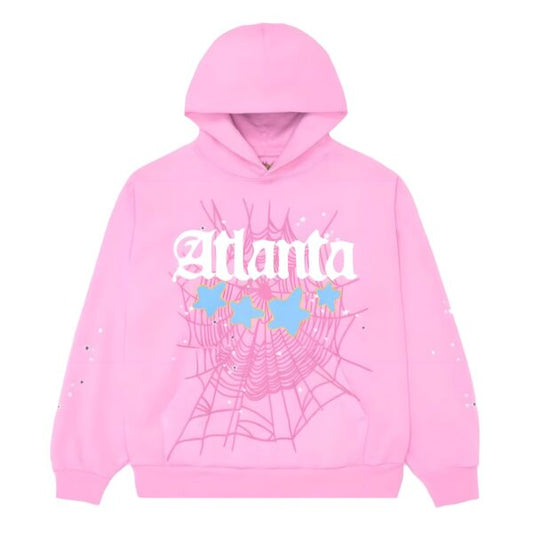 Sp5der Atlanta Hoodie Pink