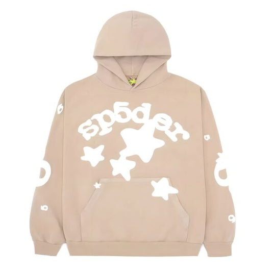 Sp5der Beluga Hoodie Light Brown