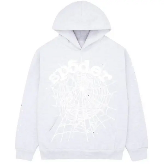 Sp5der OG Web Hoodie Heather Grey